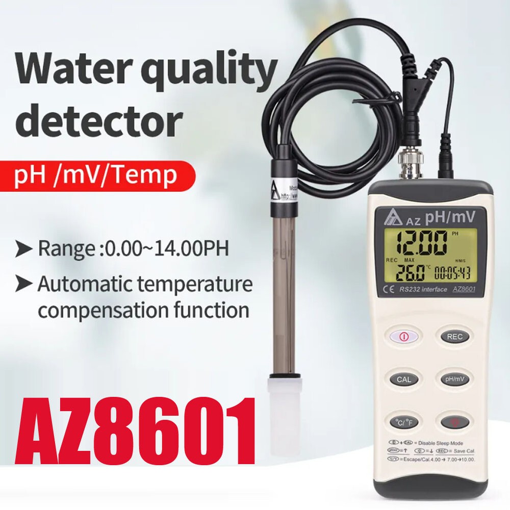 AZ8601 Handheld PH Meter PH & ORP Mv Temperature Meter Oxidation Reduction Meter