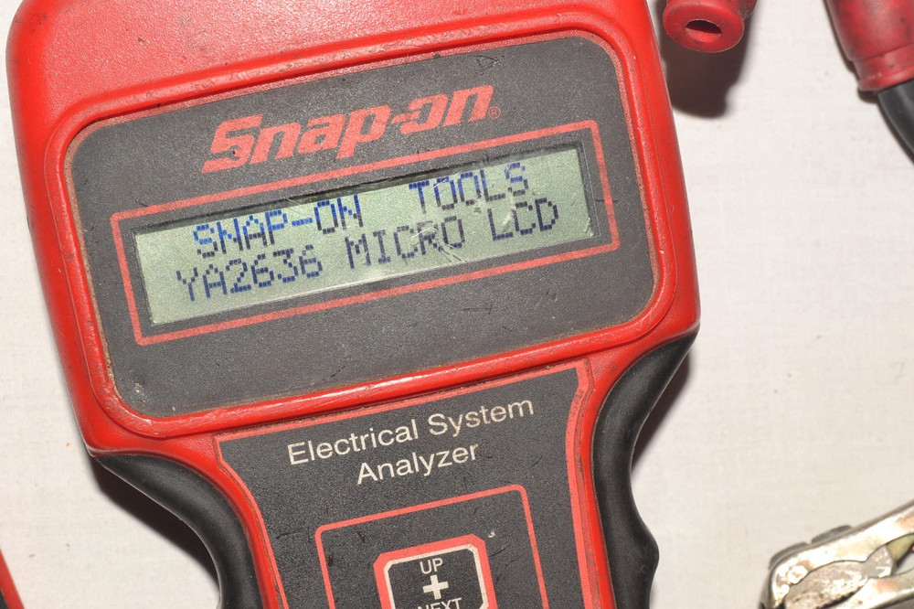 snap-on tools electrical system analyzer micro LCD YA2636 battery load tester