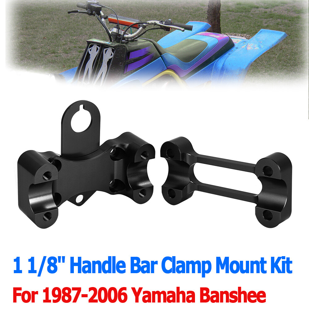 Billet Fat 1 1/8'' Handlebar Bar Clamp Mount For Yamaha Banshee YFZ350 YFZ 350