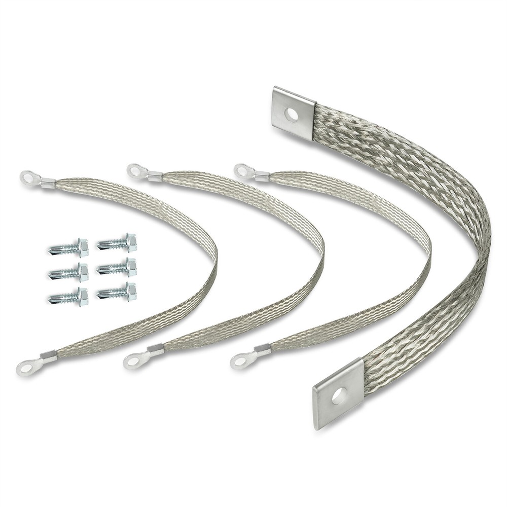 4Pcs Engine Body Frame Braided Ground Strap Kit 40140