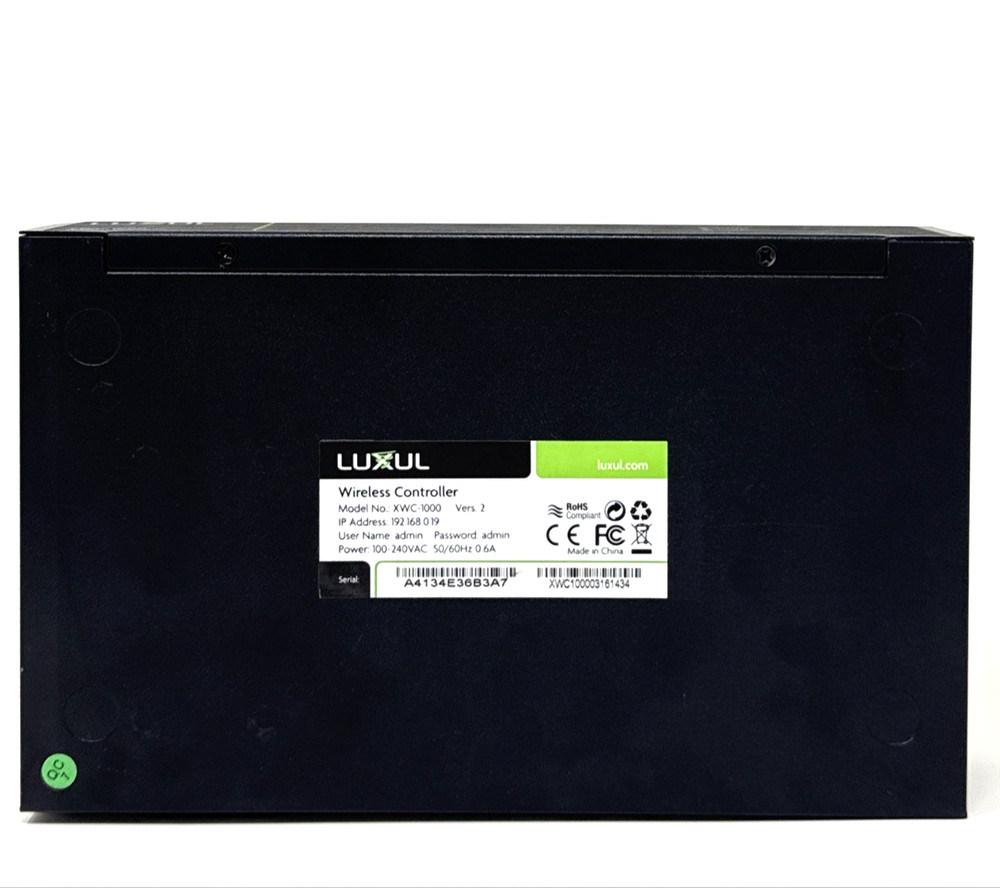 Luxul Wireless Controller XWC-1000 Version 2 Tested and Working NO AC