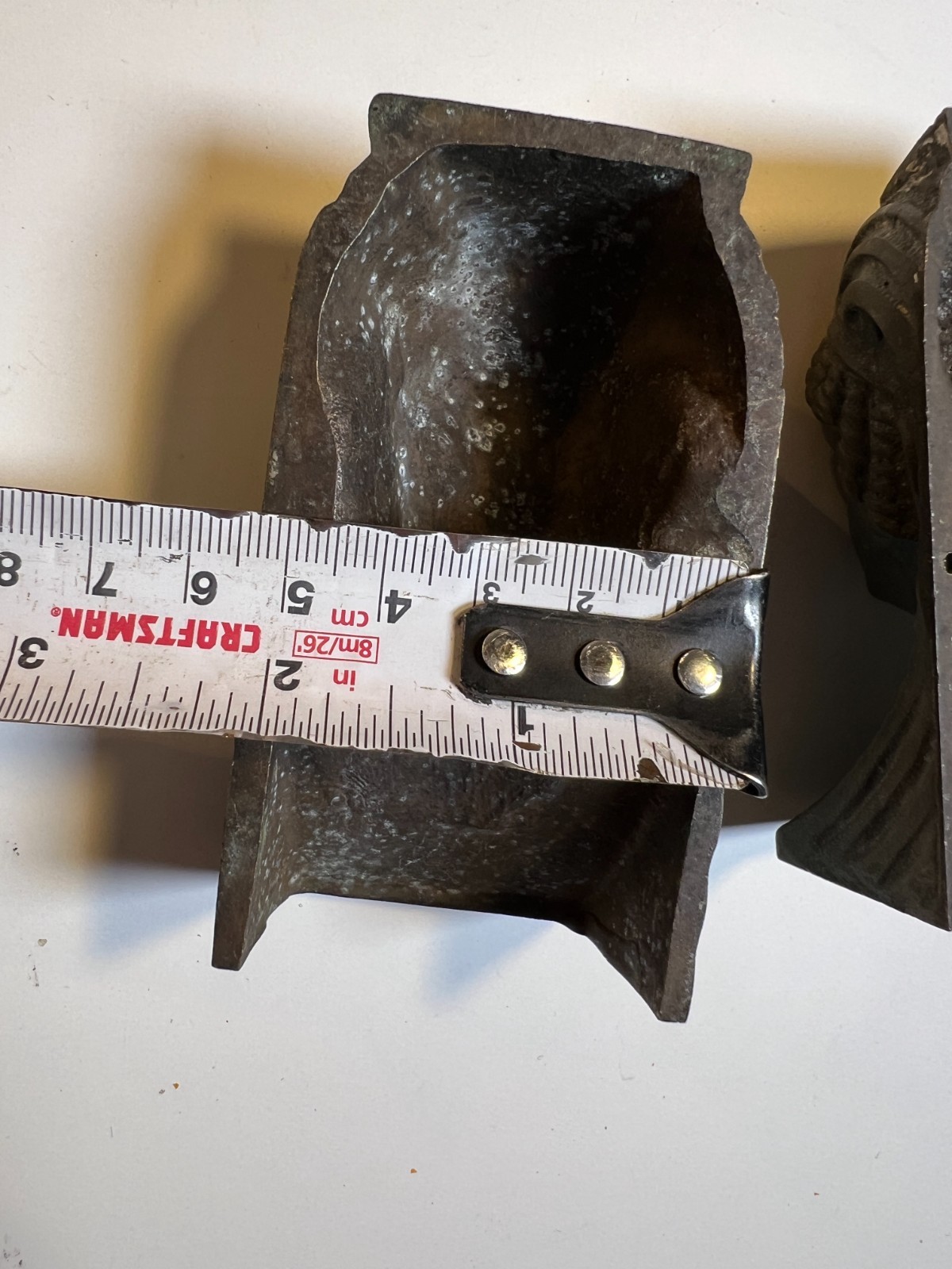 2: Antique Cast Brass Egyptian Revival Furniture Mounts Architectural Appliques