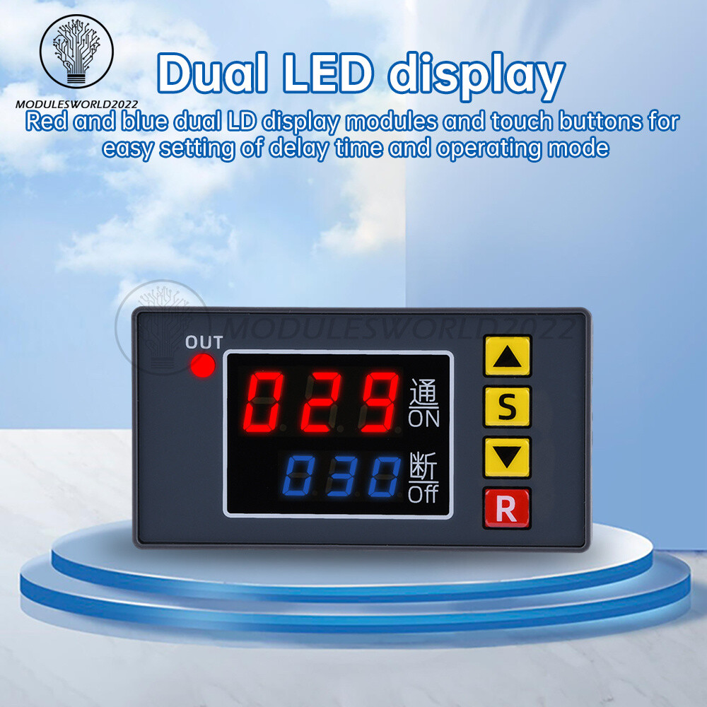 T3231 Programmable Digital Time Delay Relay Dual Display Timer Control Switch