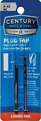 Century Drill 95302 4-40 Tap & #43 Drill Combo