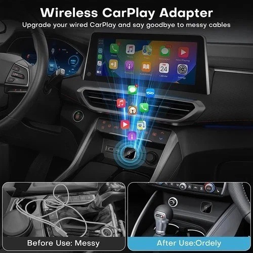 USB Auto Wireless CarPlay Adapter For iPhone Apple Wireless Dongle Plug ＆ Play