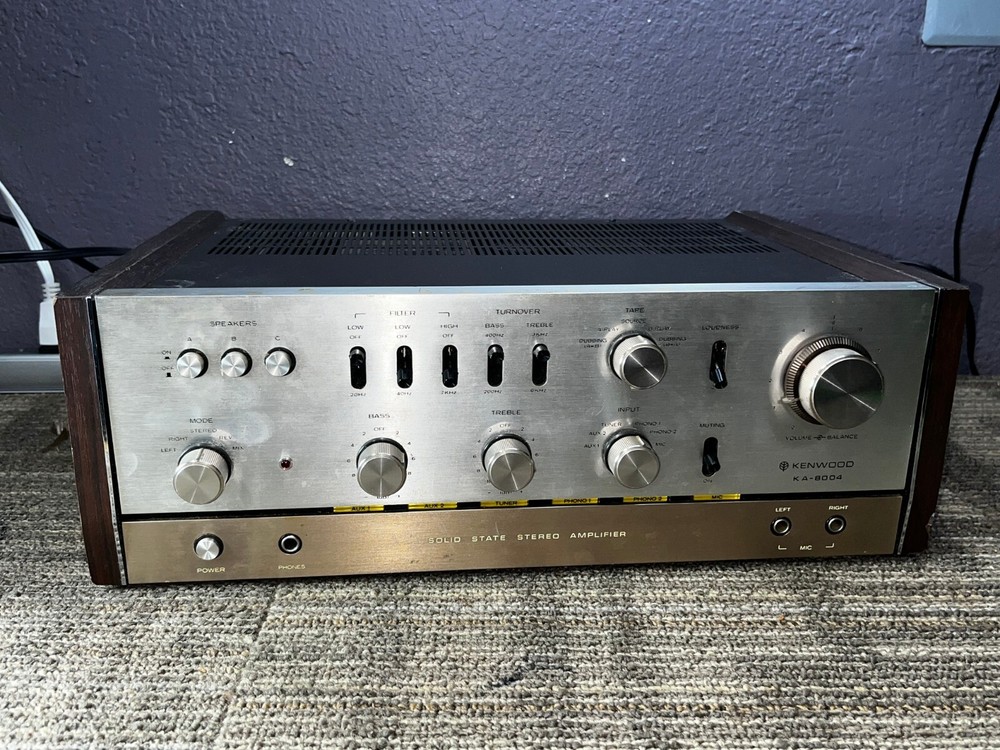 Kenwood KA-8004 Integrated Solid State Stereo Amplifier Untested 936736