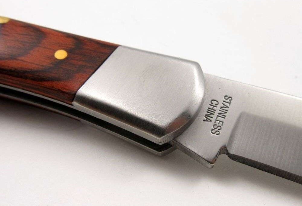 Large Classic 8-3/4" Lockback Folding Knife - Beautiful Rosewood Handles NEW 110