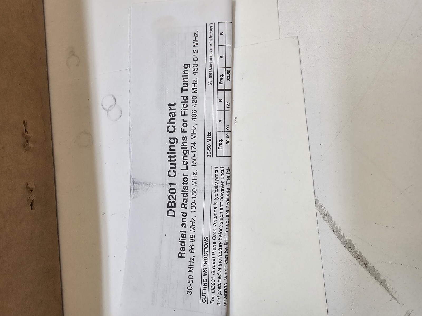 NEW in BOX Andrew DB201-N 406-512 MHz Ground Plane Omni Radio Antenna