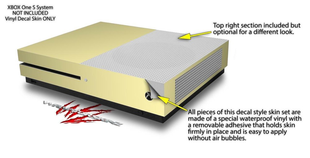 Skin XBOX One S Console Controller Solids Collection Yellow Sunshine