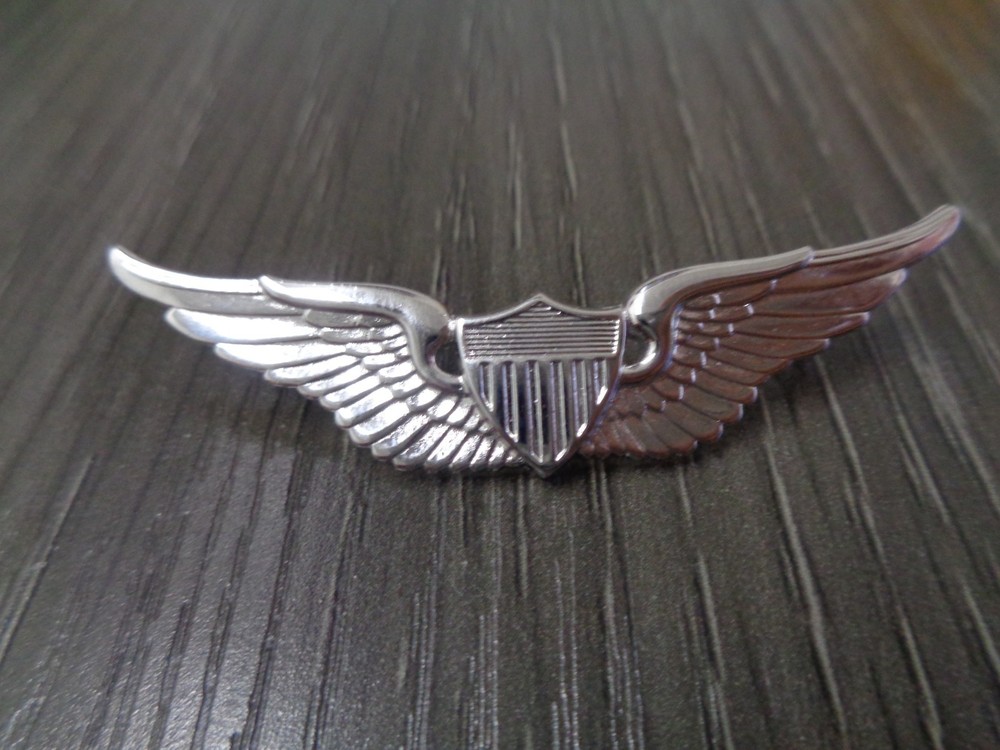 US Army Aviator Basic Badge, Full-Size, BRITE (each)  NWOT