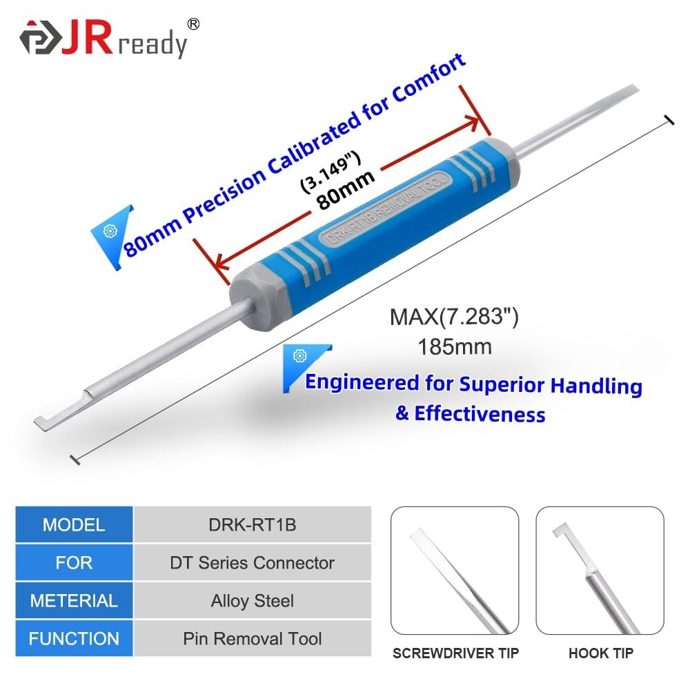 JRready DRK-RT1B Deutsch Pin Removal Tool, Socket DRK-RT1B, RT1B-1PC