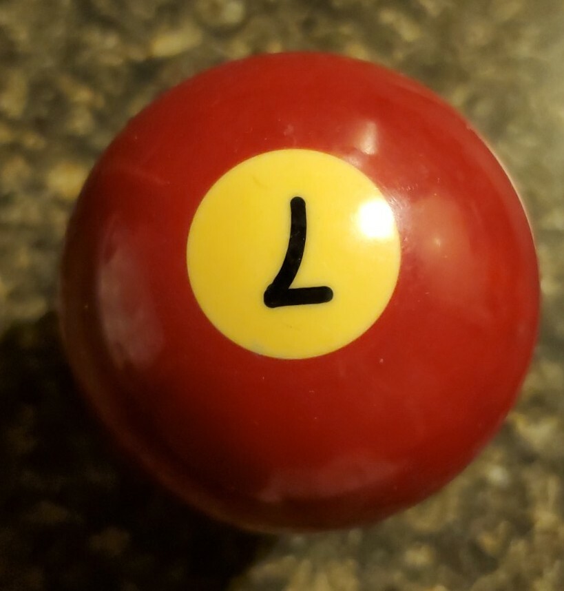 Replacement Regulation Pool Ball 7 Solid Maroon