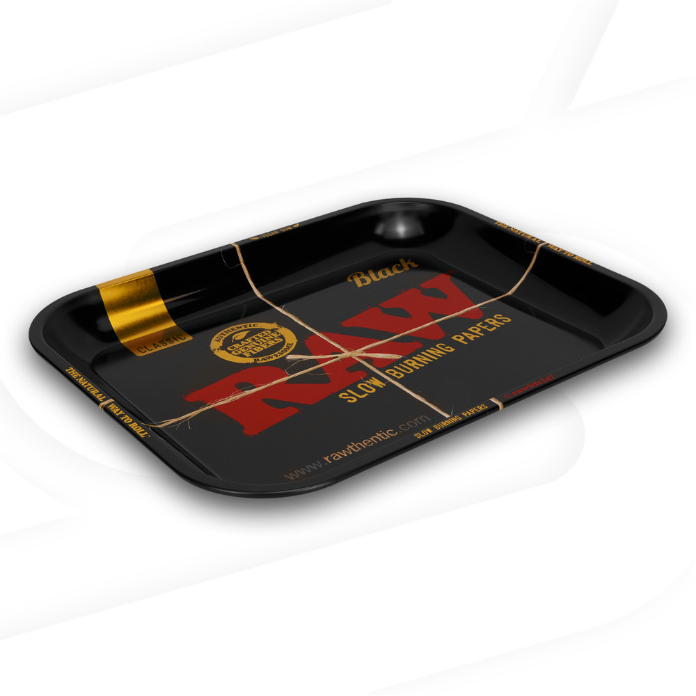 RAW Black Rolling Tray | Large