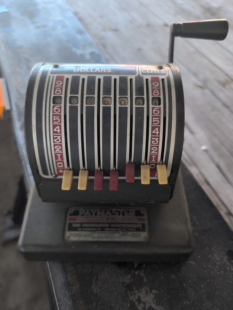 Vintage Paymaster 400 Check Embossing Machine Embosser