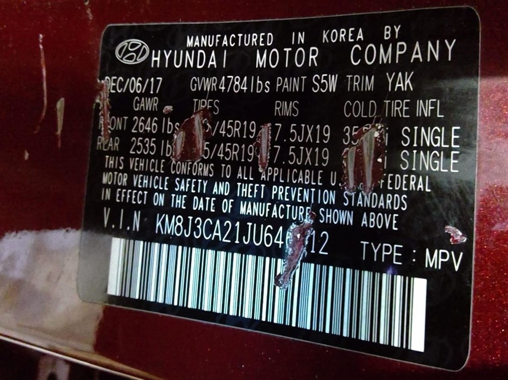 TUCSON 2018 Transmission Shift 881522