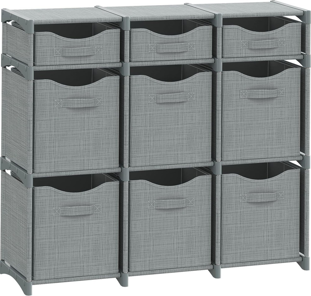 Cube Storage Organizer W/ Storage Bins 9 Cubes