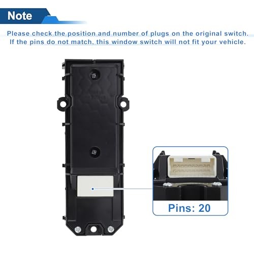 Front Left Driver Side Power Window Switch for Lexus NX300 2018-2021 Window