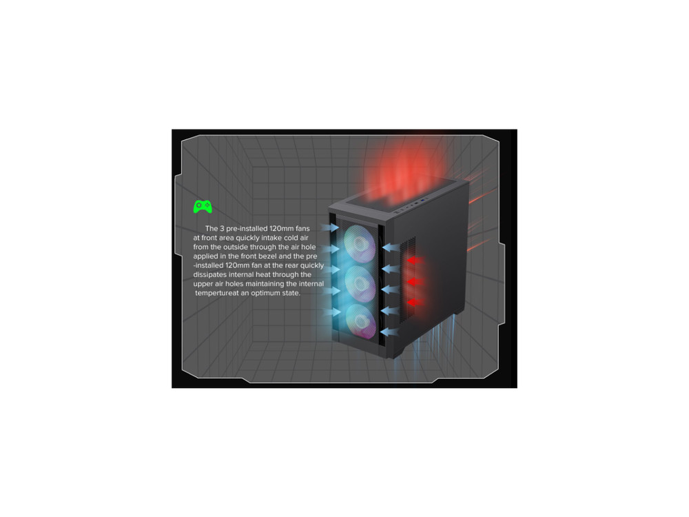 GameMax DefenderMB Defender Mesh Micro ATX Case