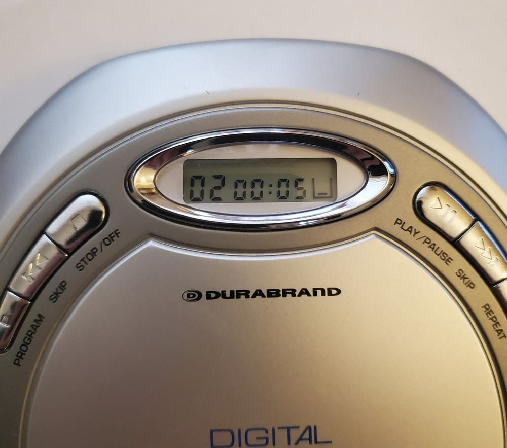 Durabrand, Digital 60 Second ESP Plus Anti-Skip Portable CD Player, CD-89 Tested