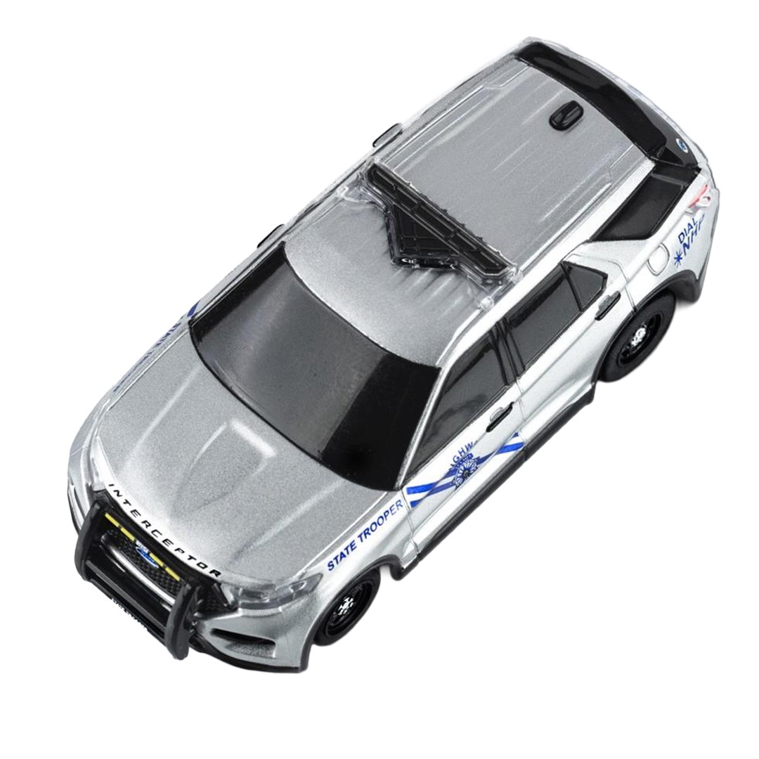 AFX Racing 22105 Police Interceptor Mega G+ w/ Drive Lights HO Slot Car