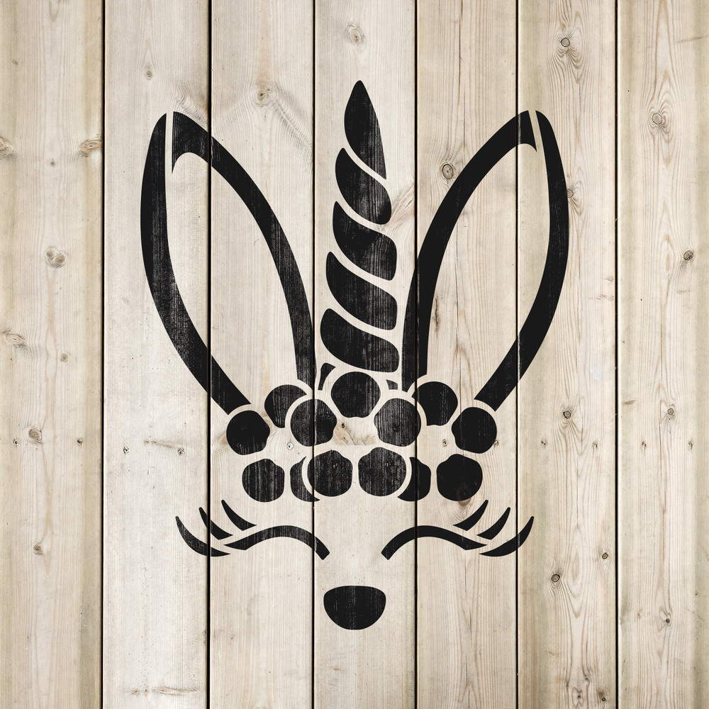 Easter Unicorn Stencil - Durable & Reusable Mylar Stencils
