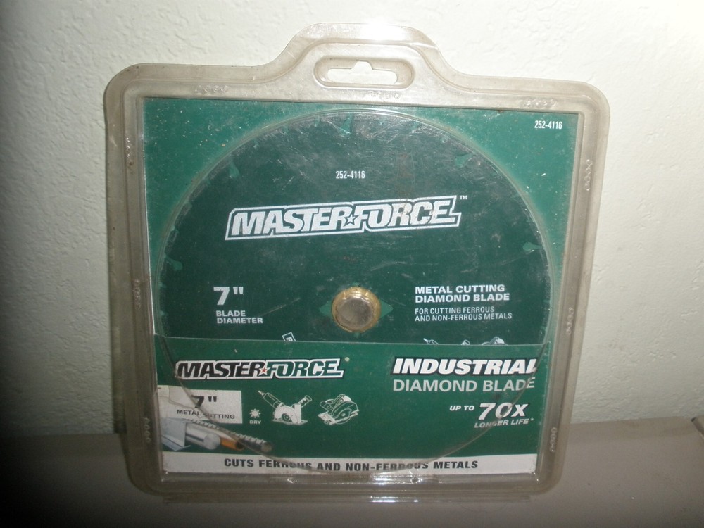 MASTERFORCE 252-4116 METAL 7" CUTTING DIAMOND BLADE