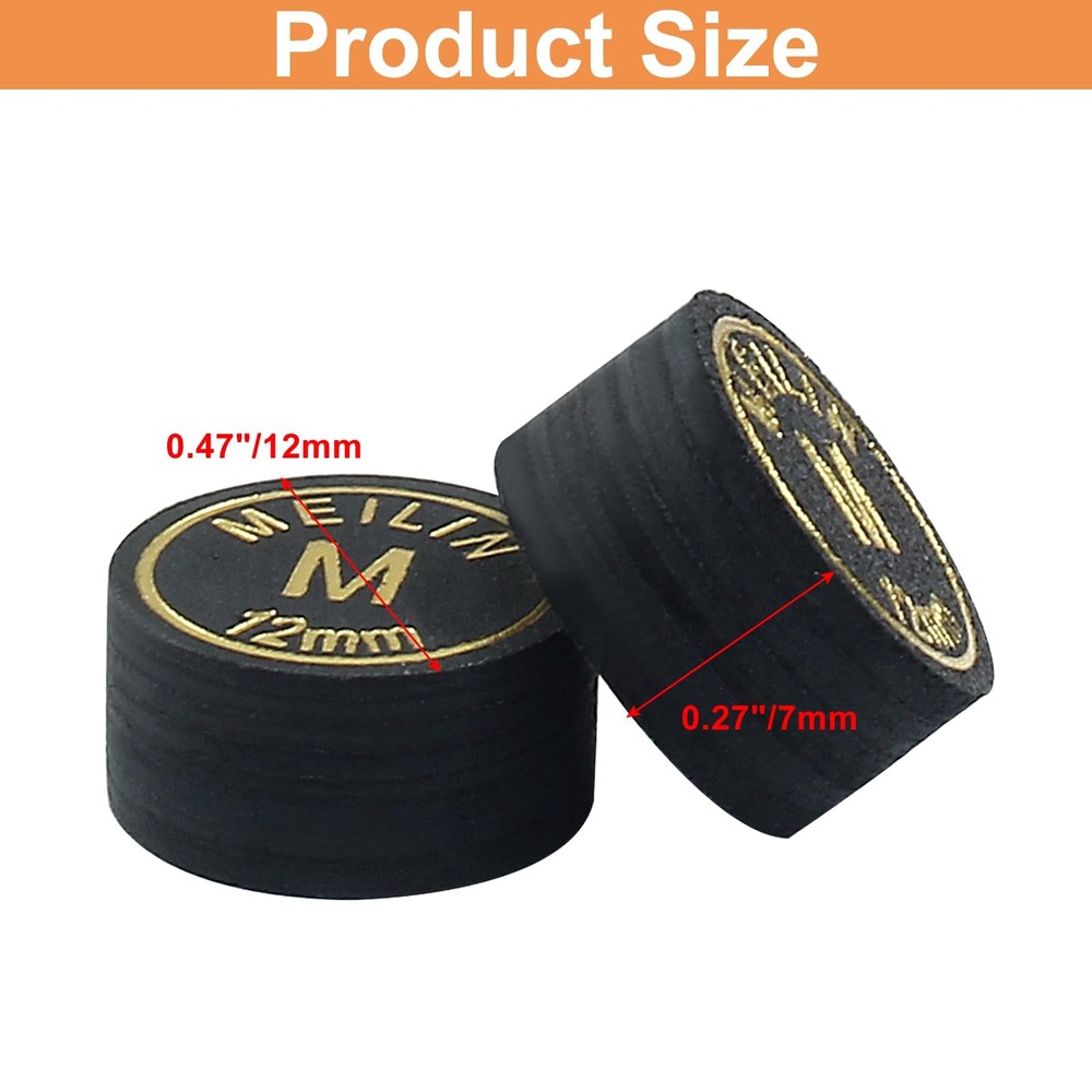4PCS 12mm Pool Cue Tips Medium How Cue Tip Billiard Accessories Suitable for ...