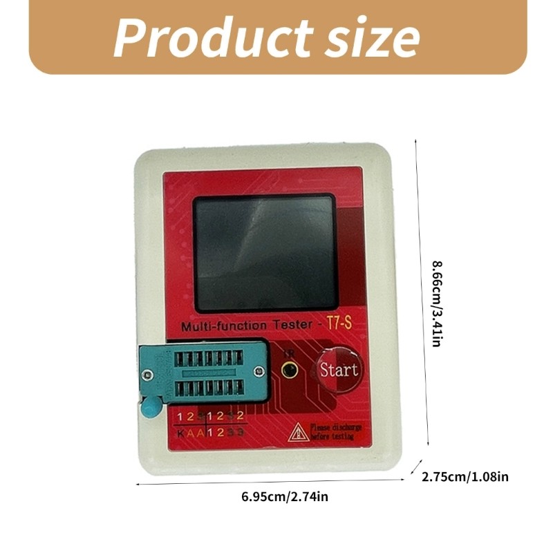 Transistor Tester Multimeter Digital Diode Triode Capacitor Resistor Test Meter