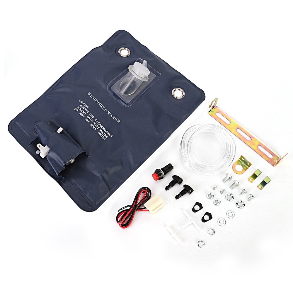 Universal Windscreen Washer Bottle Bag Kit For Classic Car