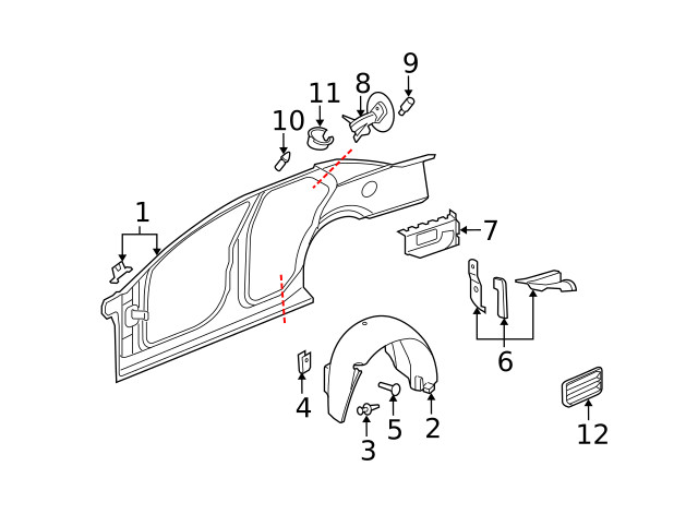 Genuine GM Filler Panel 89022982