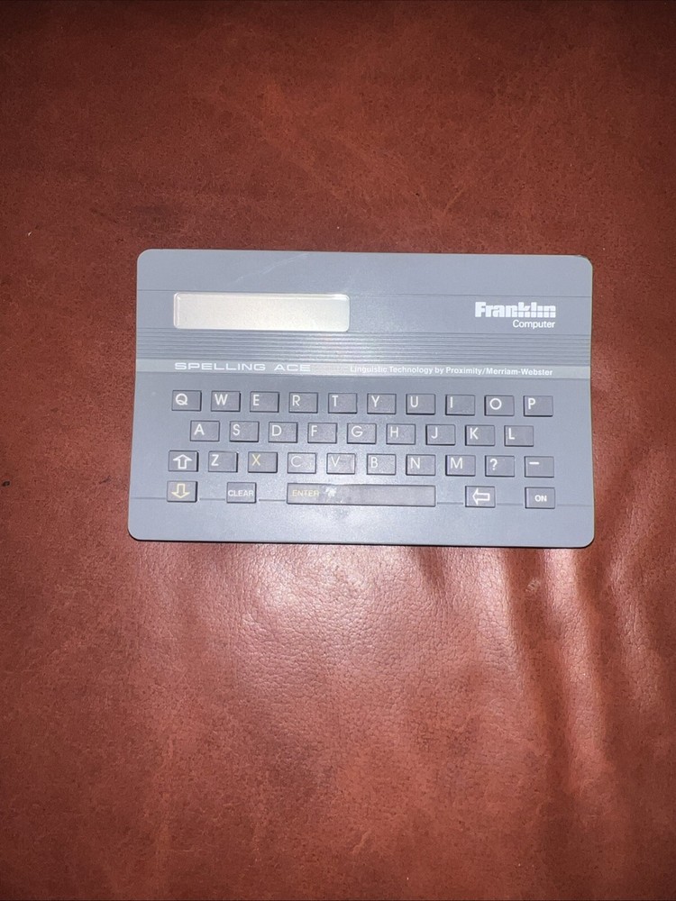 Franklin Computer Spelling Ace Linguistic Technology Model SA 98 Tested