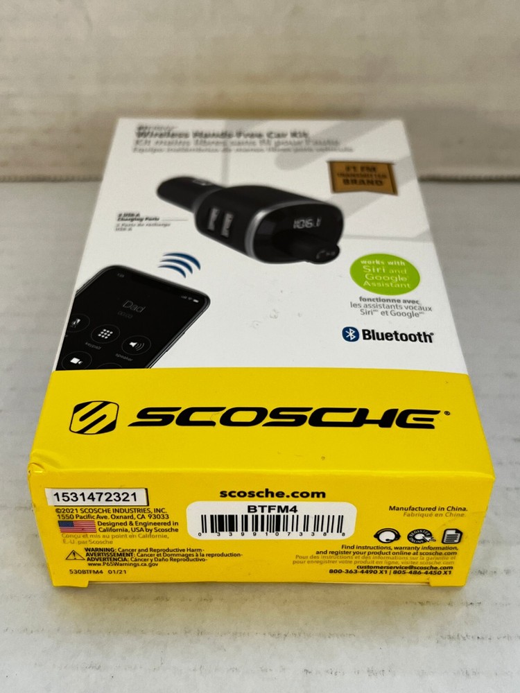 Scosche BTFreq Wireless Bluetooth Hands-Free Car Kit BTFM4