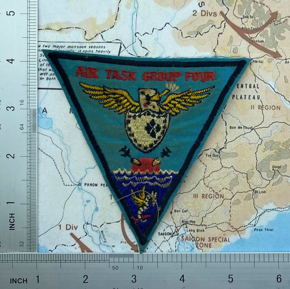 PATCH , air task group four , usn , vietnam war patch , t3-331