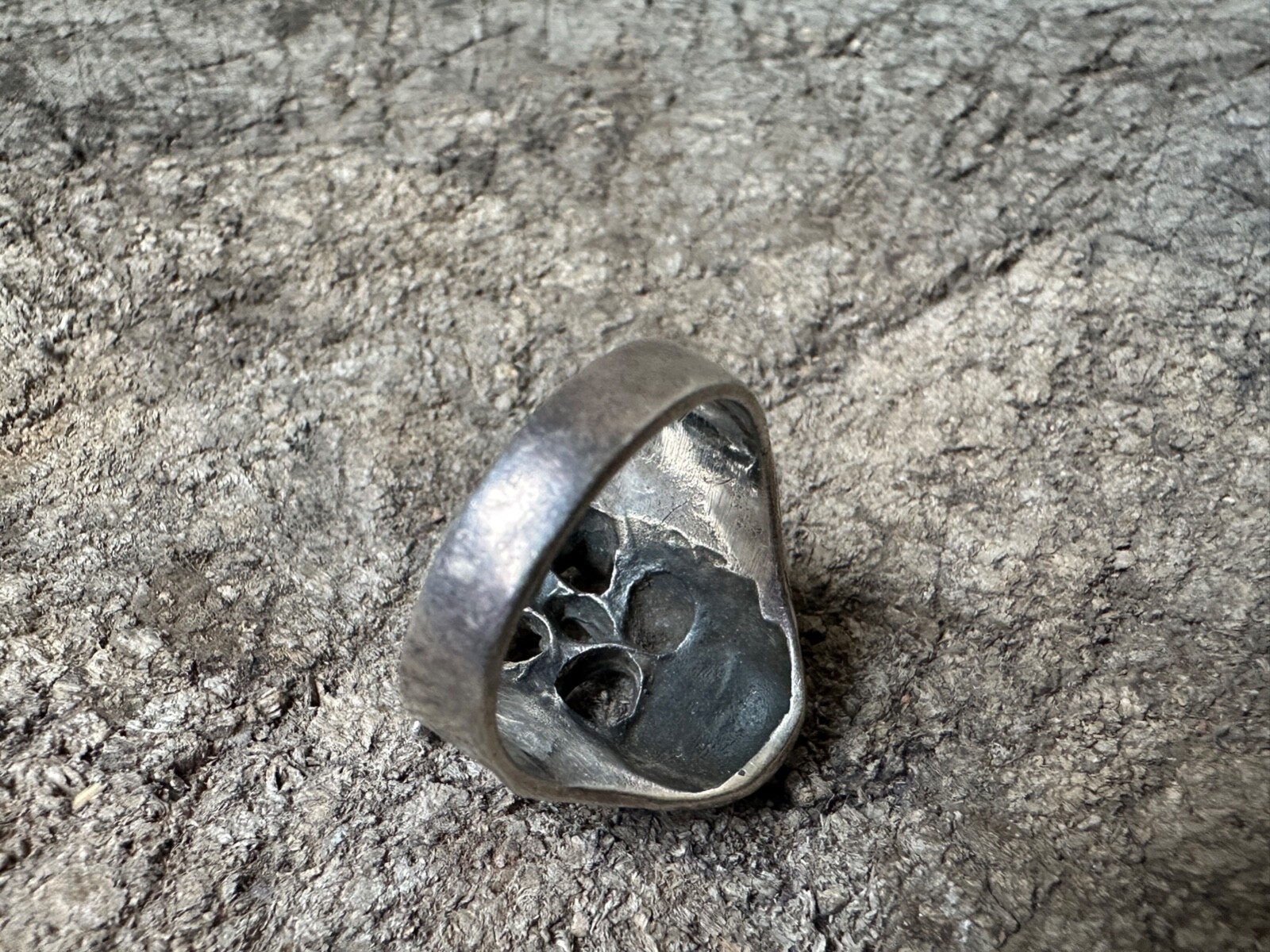 RUSSIA biker RING silver 925 pirate skull military ring soldier TALISMAN war
