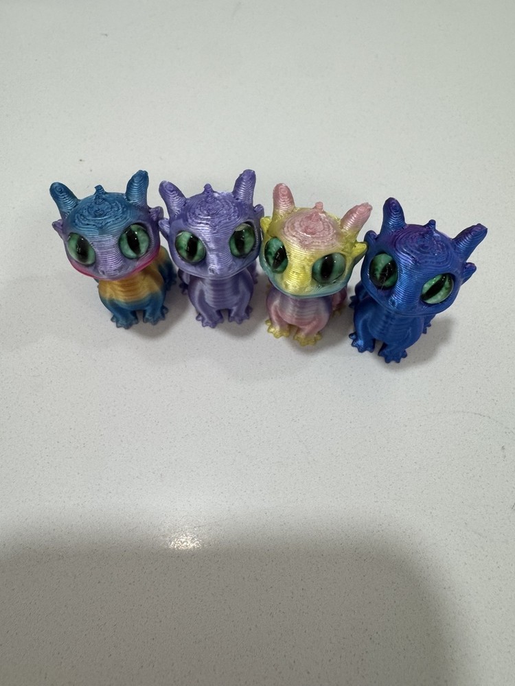 4 mini 3D print dragons