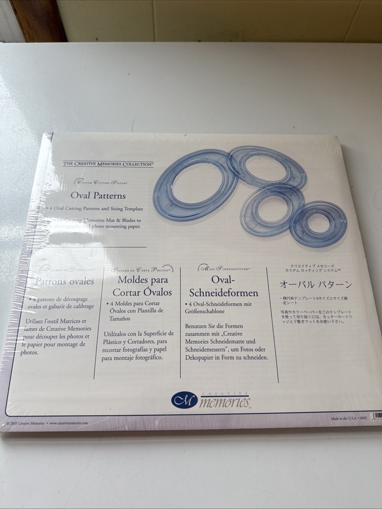 CREATIVE MEMORIES OVAL PATTERNS CUSTOM CUTTING SYSTEM MAKES NEW