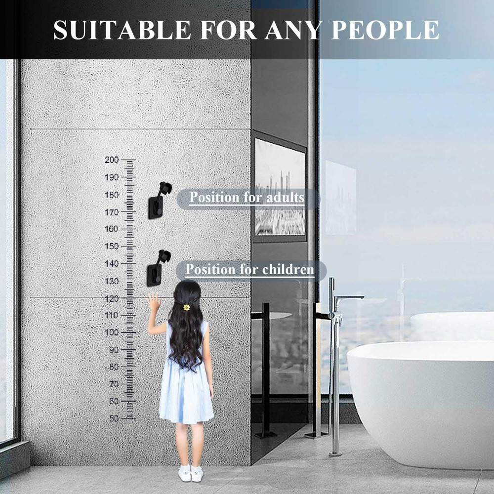 360 Degree Rotatable Adjustable Handheld Shower Wand Holder Wall Mount Bracket