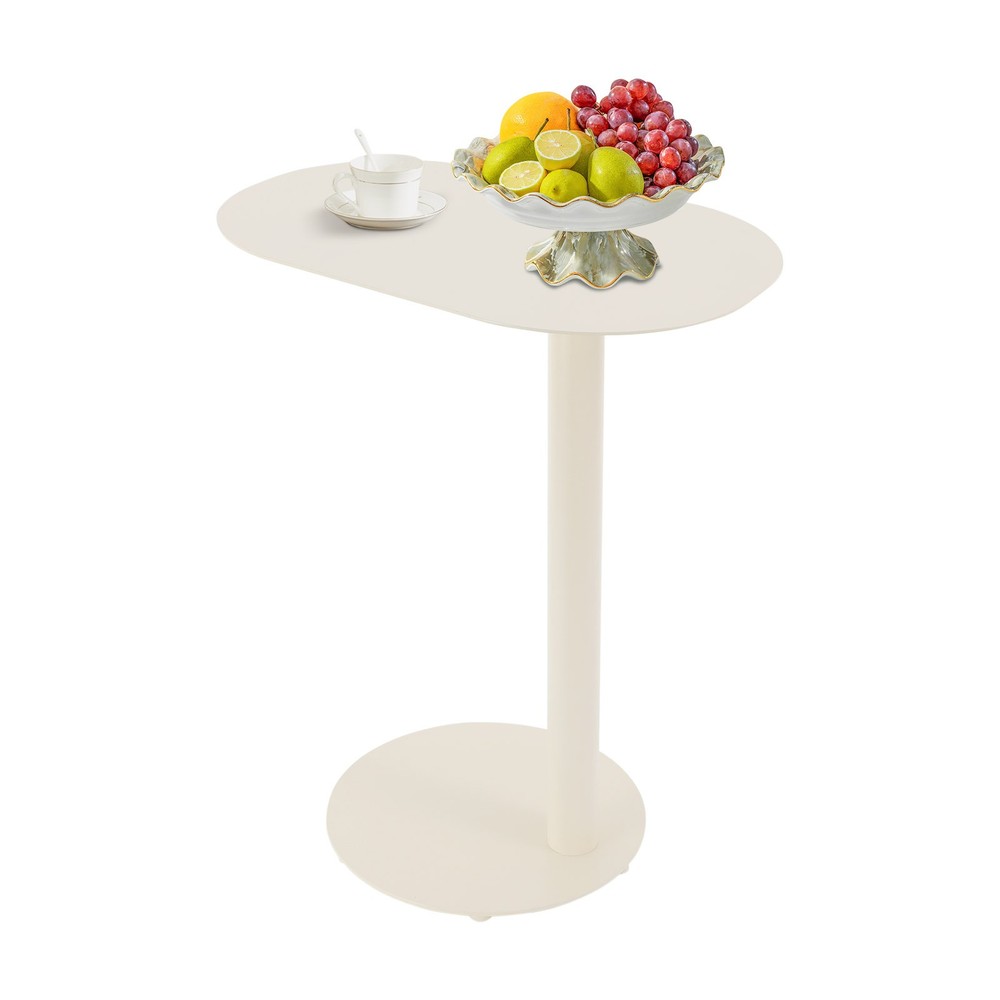 C-Shaped Side Table, Iron End Table, Couch Side Table Freestanding
