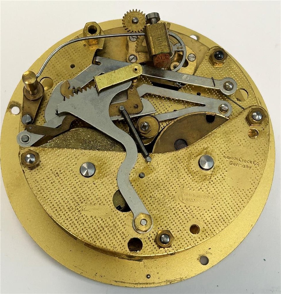 Salem Ship's Bell Clock & Barometer - Ship's Wheel Chrome Case Set