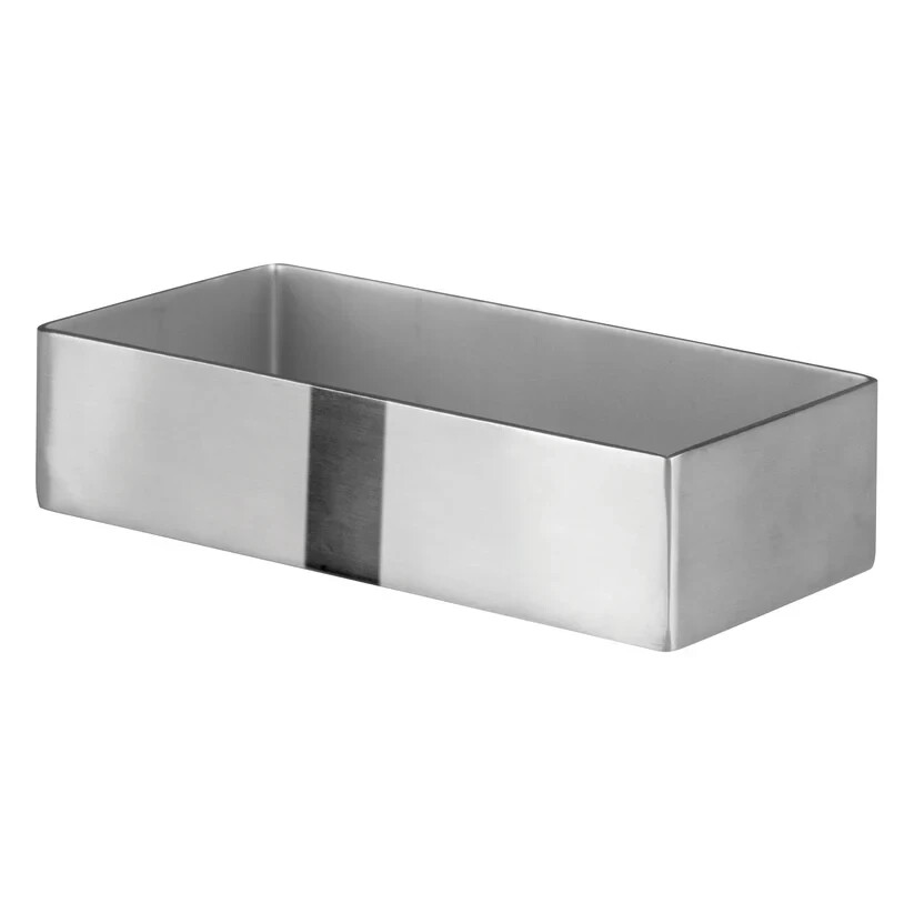 Winco DDSG-101S 3.4'' x 2.5'' Rectangular Stainless Steel Sugar Holder
