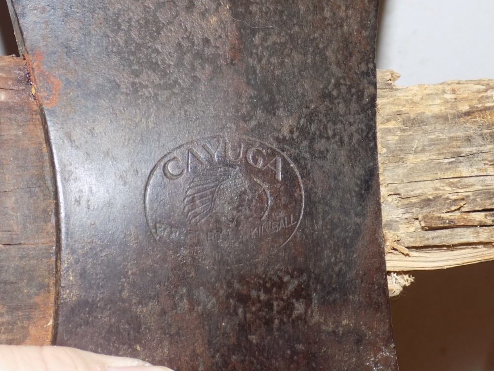 Vintage Cayuga Small Logo Double Bit Axe Head