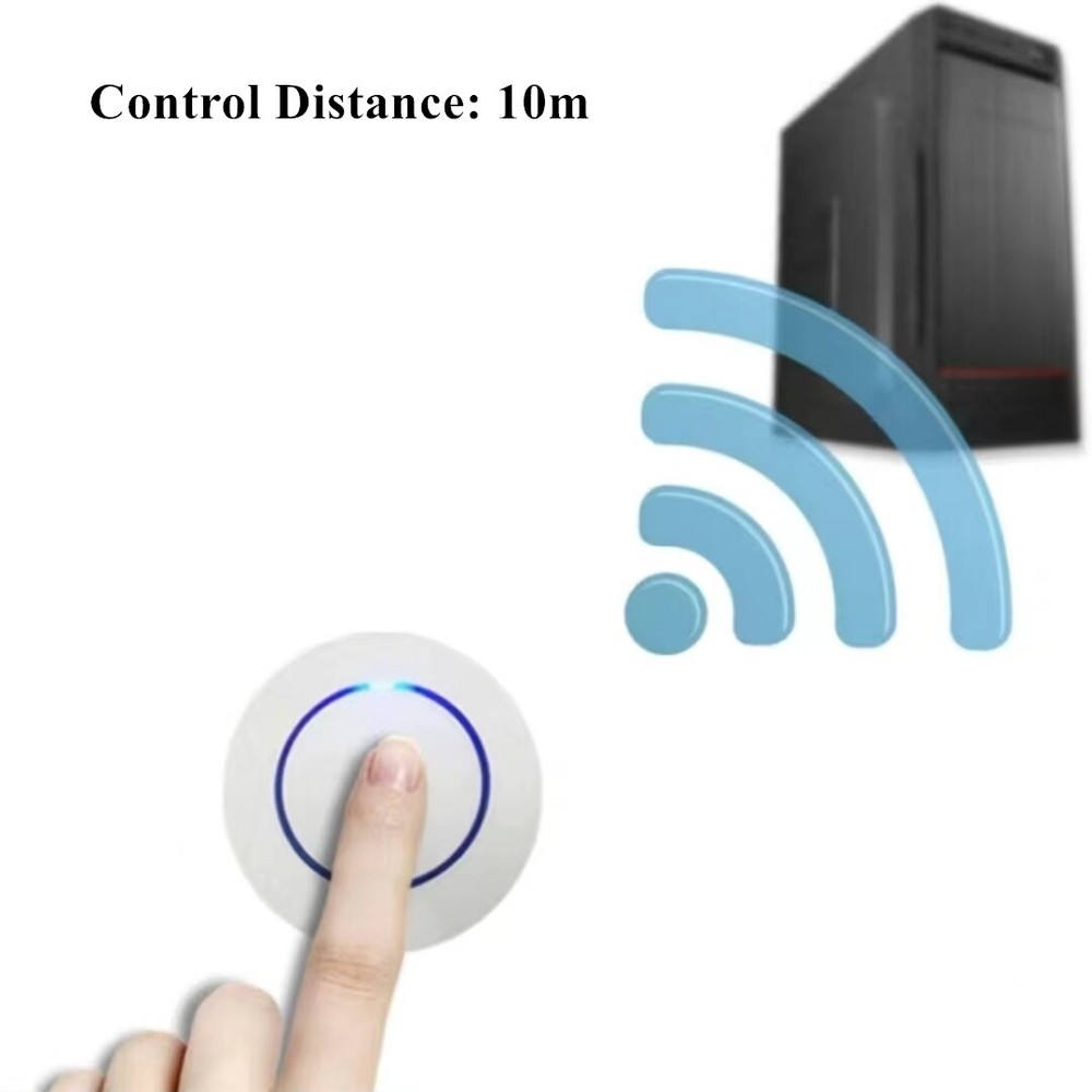 Desktop PC Wireless Power Switch Button External Computer Remote Control Start