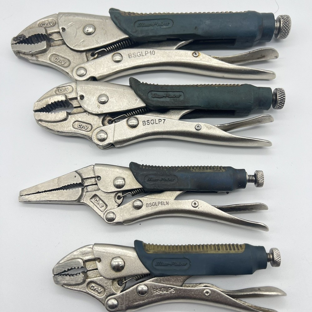 Blue Point 4pc Adjustable locking grip pliers handle BSGLP