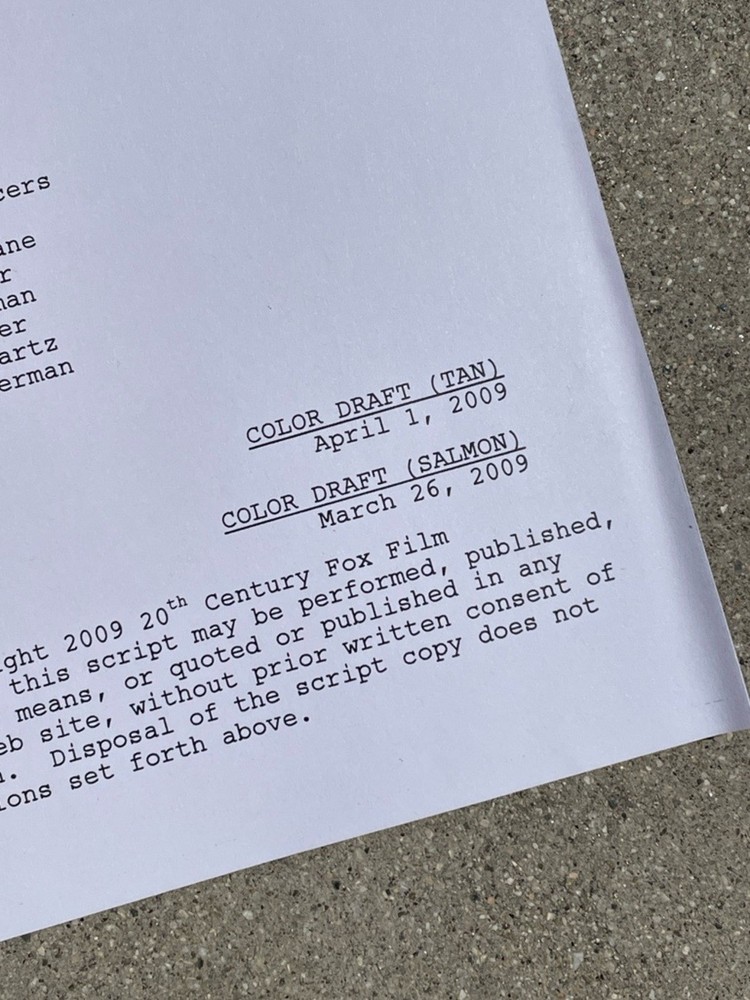 RARE American Dad Comic Con 2009 Panel Draft Holy Crapture Production Script