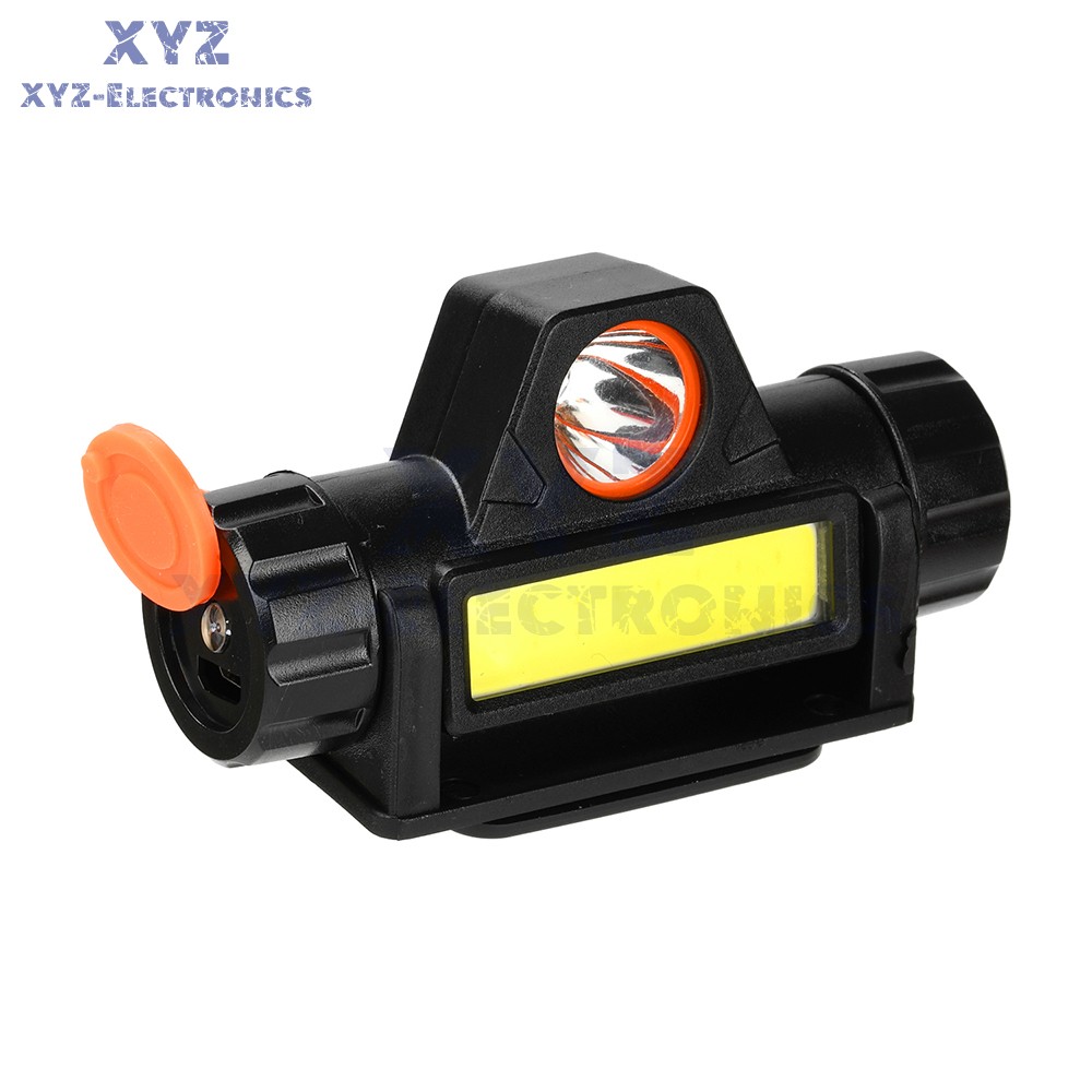USB Rechargeable LED Headlamp Headlight Head Light Flashlight w/Mounting Bracket