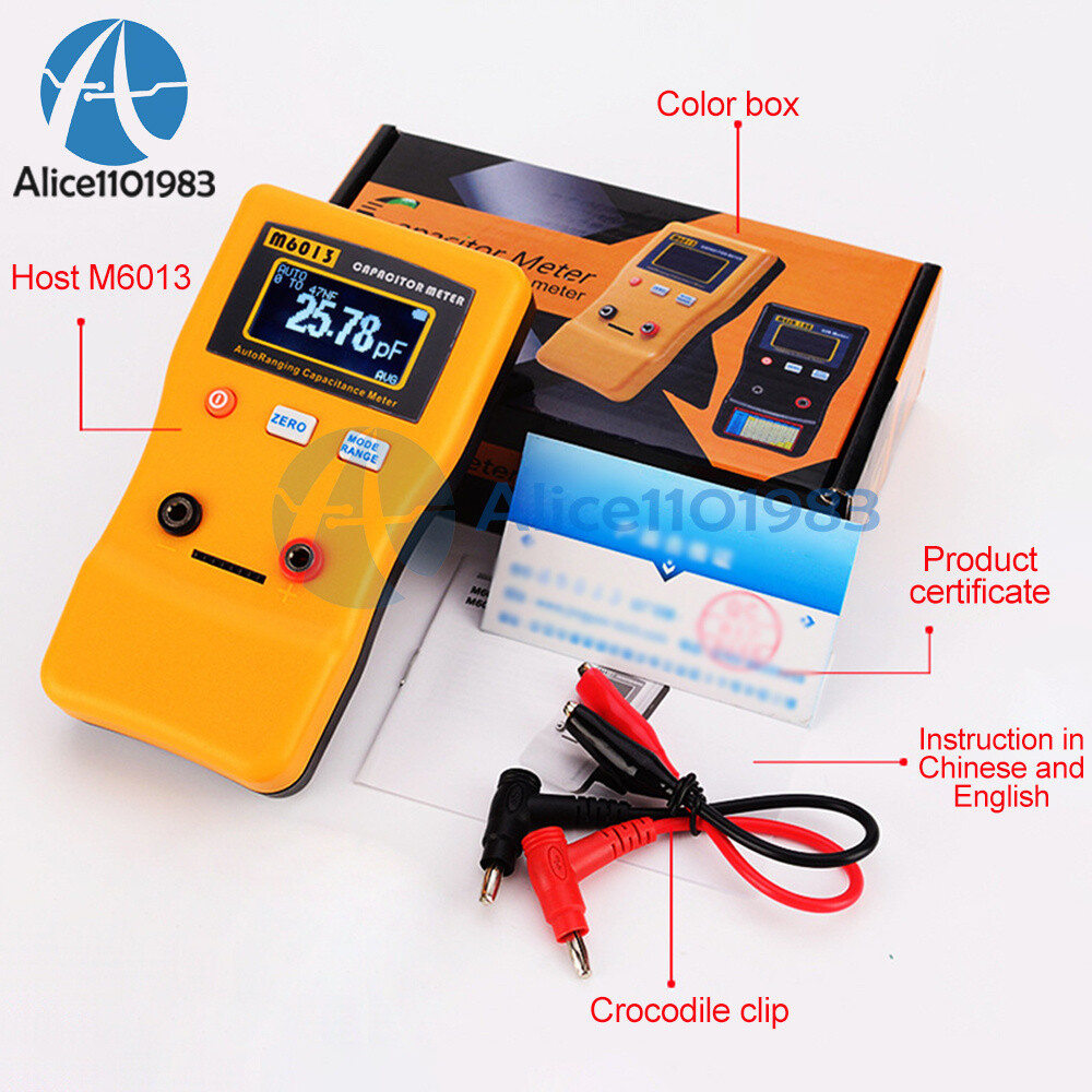 M6013 LCD High-precision Capacitor Meter For Capacitance Resistance Measurement