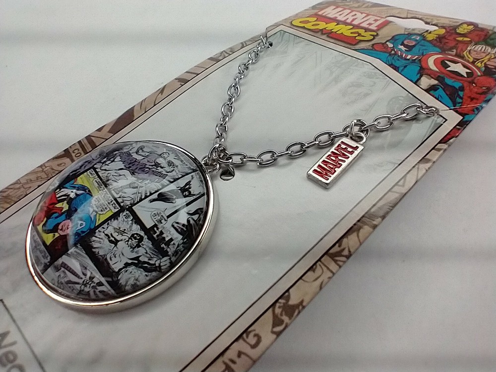 Marvel Comics Necklace Cabochon Pendant New