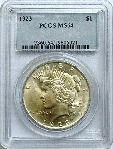 1923 P Peace Silver Dollar PCGS MS-64