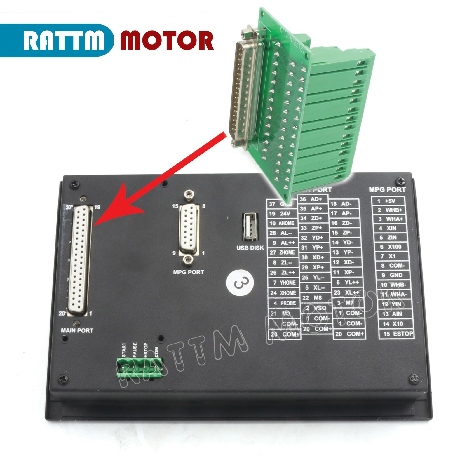 US丨3Axis 12N.m Nema 34 Closed Loop Servo Stepper Motor Driver CNC Controller Kit