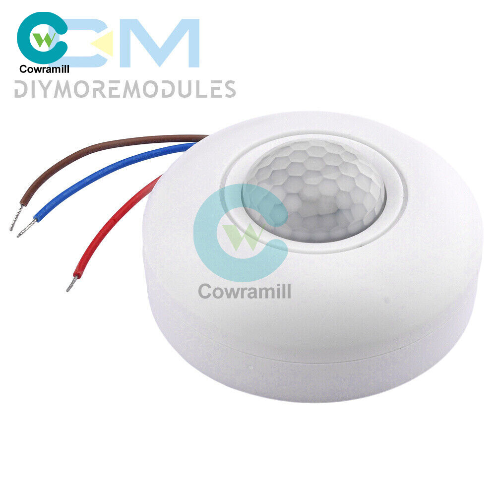 AC85-265V Infrared PIR Motion Induction Sensor 360° Detection For Ceiling Light